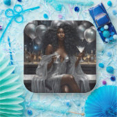 Vier als een Godin Square Borden Papieren Bordje (Feest)