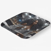 Vier als een Godin Square Borden Papieren Bordje (Gebogen)