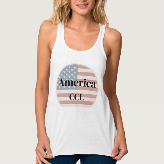Vier America's 250-jarig jubileum Tanktop (Voorkant)