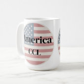 Vier America's 250ste verjaardag Koffiemok (Voorkant links)