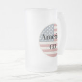 Vier America's 250ste verjaardag Matglas Bierpul (Voorkant rechts)