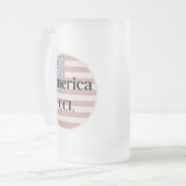 Vier America's 250ste verjaardag Matglas Bierpul (Voorkant links)