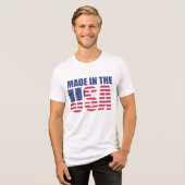 Vier Amerika 250 #73 Tri-Blend Shirt (Voorkant volledig)