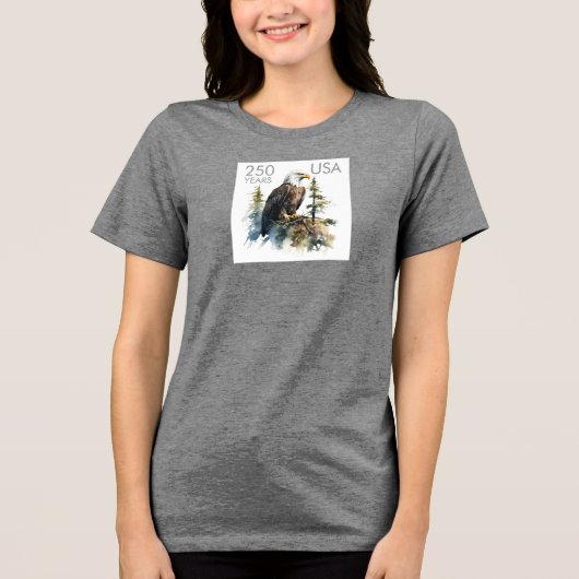 Vier Amerika 250 #78 Tri-Blend Shirt (Voorkant)