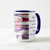 Vier Amerika 250 en President Trump #19 Mok (Voorkant rechts)