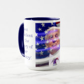Vier Amerika 250 en President Trump #19 Mok (Voorkant links)