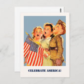 Vier Amerika, 4 juli Briefkaart (Voorkant / Achterkant)