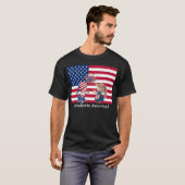 Vier Amerika  Kinder Verenigde Staten Vlag Vakanti T-shirt (Voorkant volledig)