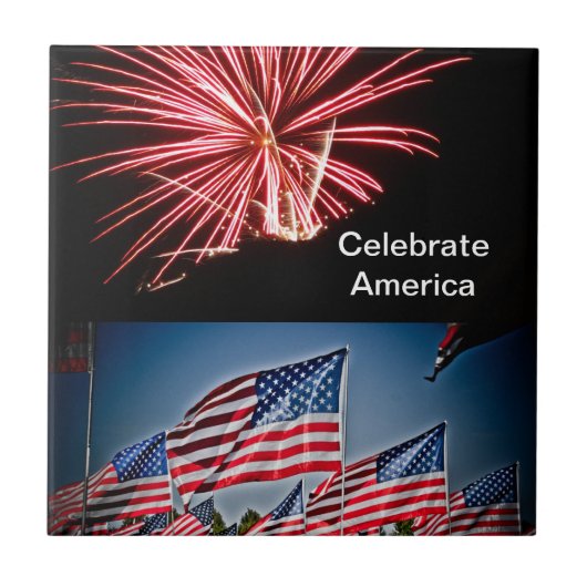 Vier Amerika Tegeltje (Voorkant)