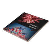 Vier Amerika Tegeltje (Zijkant)