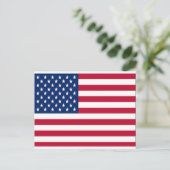 Vier Amerikaanse vlag, ZSSG Briefkaart (Staand voorkant)