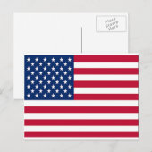 Vier Amerikaanse vlag, ZSSG Briefkaart (Voorkant / Achterkant)