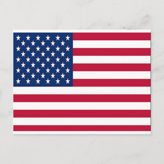 Vier Amerikaanse vlag, ZSSG Briefkaart (Voorkant)