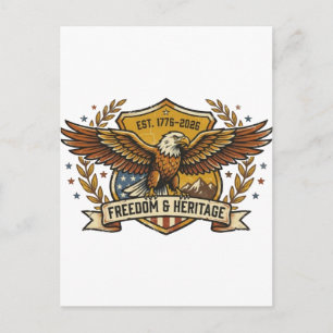 Vier Amerika's historische 250e verjaardag met Briefkaart