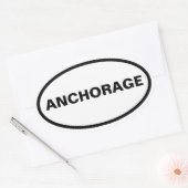 VIER Anchorage Ovale Sticker (Envelop)