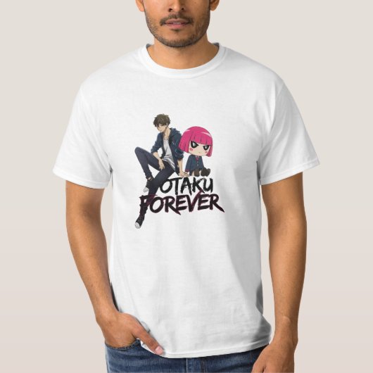 Vier Anime met leuke en eigenzinnige Design T-shirt (Voorkant)