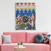 Vier Arabische backgammaspelers Canvas Afdruk (Insitu (Woonkamer))