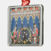 Vier Arabische backgammaspelers Metalen Ornament (Links)