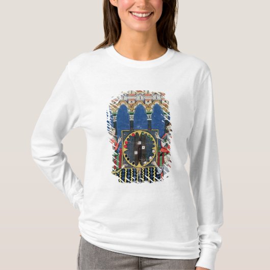 Vier Arabische backgammaspelers T-shirt (Voorkant)