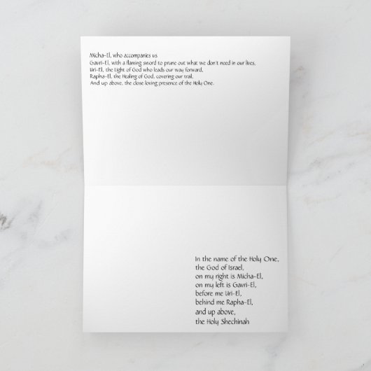 Vier Archangels Kaart (Binnen)