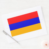 VIER Armeense vlag Rechthoekige Sticker (Envelop)