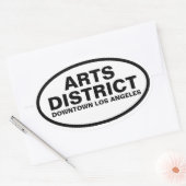VIER "Arts District" Ovale Sticker (Envelop)