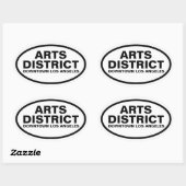 VIER "Arts District" Ovale Sticker (Vel)