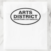 VIER "Arts District" Ovale Sticker (Tas)