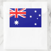 VIER Australische nationale vlag Rechthoekige Sticker (Tas)