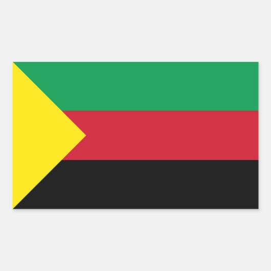 VIER Azawad Flag Rechthoekige Sticker (Voorkant)