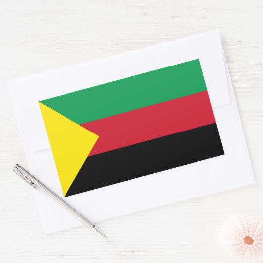 VIER Azawad Flag Rechthoekige Sticker (Envelop)