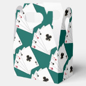 Vier Azen Spelen Kaarten Patroon Favor Box Bedankdoosjes (Geopend)