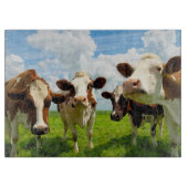 Vier babbelende koeien snijplank (Voorkant)