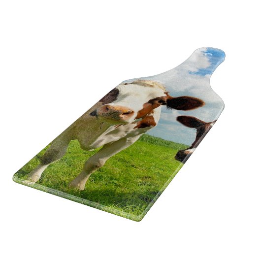 Vier babbelende koeien snijplank (Hoek)