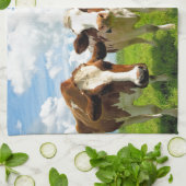 Vier babbelende koeien theedoek (Gevouwen)