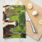 Vier babbelende koeien theedoek (Quarter Fold)