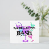 Vier Bachelorette Bash Briefkaart (Staand voorkant)