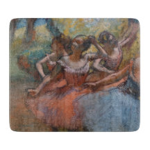 Vier ballerina's op het toneel (Ballet) (door Edga