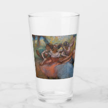 Vier Ballerinas op Stage (Ballet) (door Edgar Dega