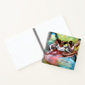 Vier Ballerinas van Degas Sketchbook Notitieboek (Binnen)