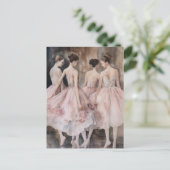 Vier Ballet Dansers Briefkaart (Staand voorkant)