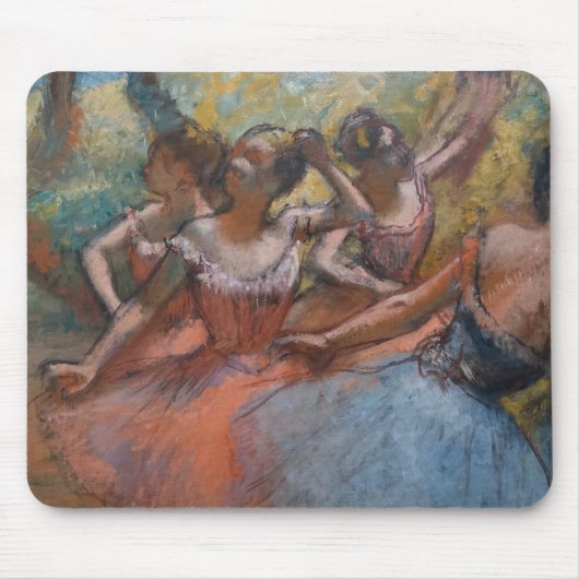 Vier balletdansers op het podium van Degas Muismat (Voorkant)