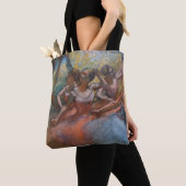 Vier balletdansers op het podium van Degas Tote Bag (Dichtbij)