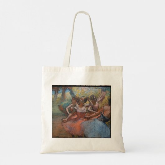 Vier balletdansers op het podium van Degas Tote Bag (Achterkant)