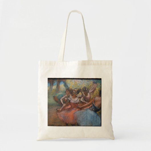 Vier balletdansers op het podium van Degas Tote Bag (Voorkant)