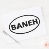 VIER Baneh Ovale Sticker (Envelop)
