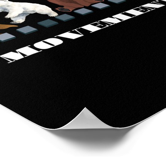 Vier Beer 4b Beweging Feministische Vrouwen Empowe Poster (Hoek)