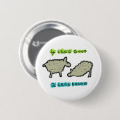 Vier benen goed ronde button 5,7 cm (Voorkant /achterkant)