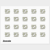 Vier benen goed ronde sticker (Vel)