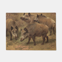 Vier beren in een graslandschap (door Rosa Bonheur